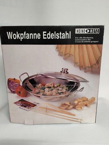 Wok edelstahl asia - 36, cm