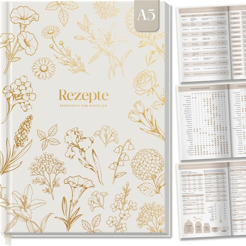 Rezeptbuch hardcover 100 - rezeptbuch,