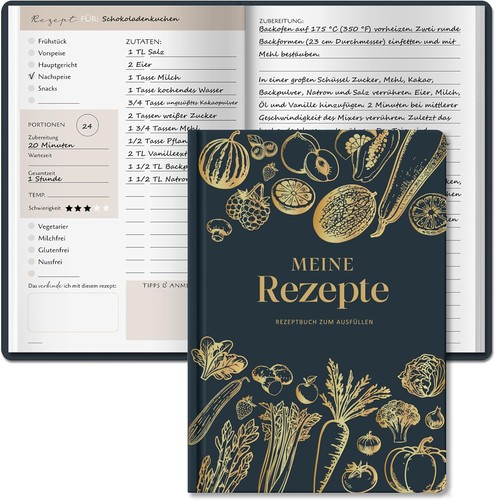 Rezeptbuch zum selberschreiben - rezeptbuch,
