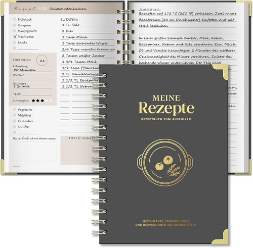 Rezeptbuch zum selberschreiben - rezeptbuch,