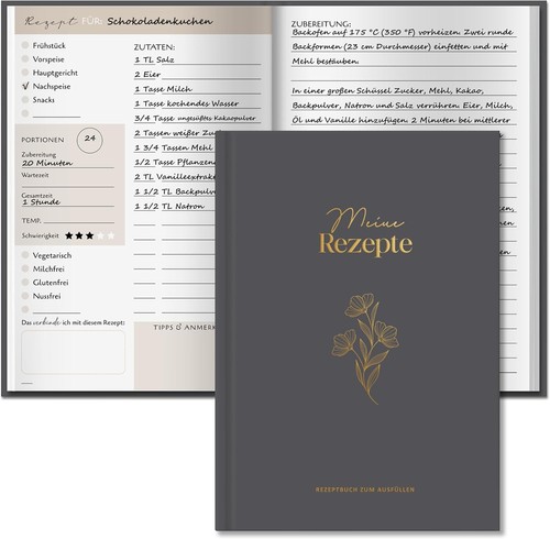 Rezeptbuch zum selberschreiben - zum,